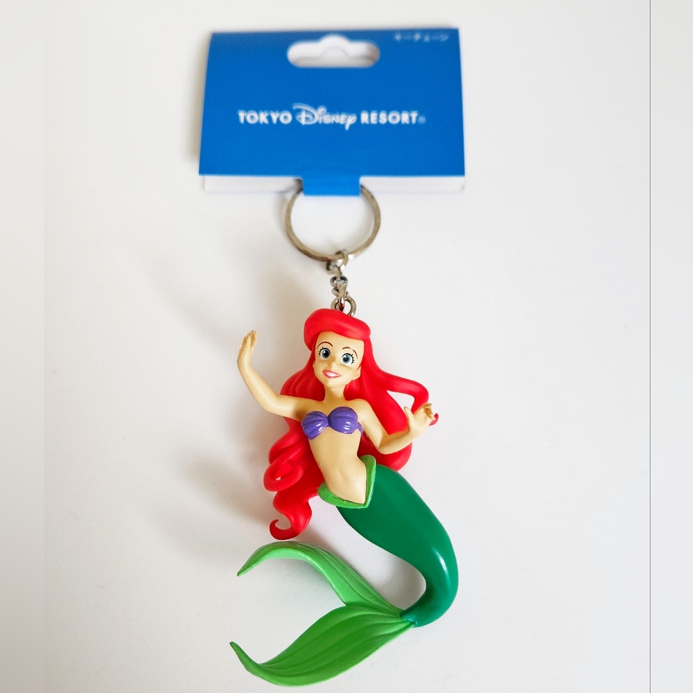 *Tokyo Japan Disney Resort* Princess Ariel Keychain - The Little Mermaid - NEW!